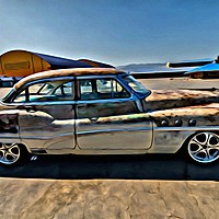 Buy canvas prints of Classic Buick Sedan 1953 by Annette Johnson