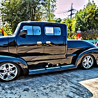 Buy canvas prints of Custom Cab by Annette Johnson