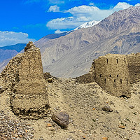 Buy canvas prints of Yamchun Fort The Wakhan Valley by Annette Johnson