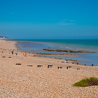 Buy canvas prints of Bexhill Beach by Annette Johnson