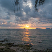 Buy canvas prints of Sunset at Klong Khong Beach #3 by Annette Johnson