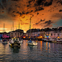 Buy canvas prints of Tranquil Sunset on Ilfracombe Harbour by Jeremy Sage