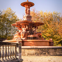 Buy canvas prints of The Majestic Hubert Fountain by Jeremy Sage