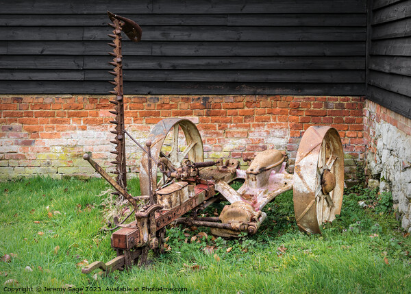 The Iconic Bamford Finger Mower Picture Board by Jeremy Sage