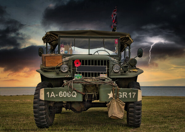 "Power Wagon: A Stalwart Military Truck" Picture Board by Jeremy Sage