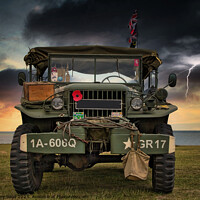 Buy canvas prints of "Power Wagon: A Stalwart Military Truck" by Jeremy Sage