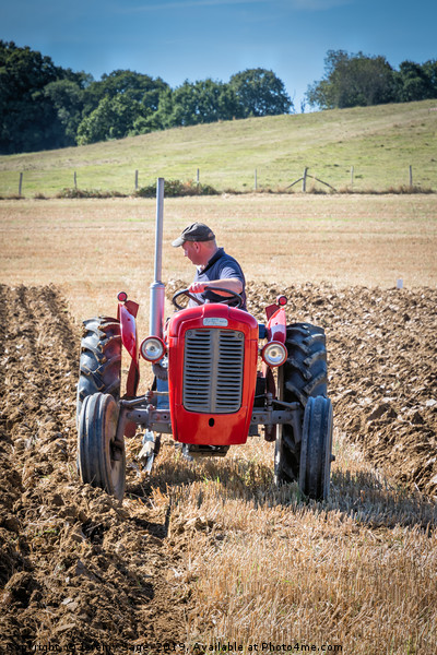 Timeless Ploughing Picture Board by Jeremy Sage