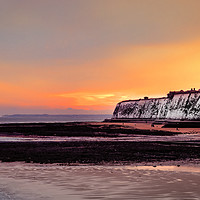 Buy canvas prints of Stormy Sunset at Broadstairs Beach by Jeremy Sage