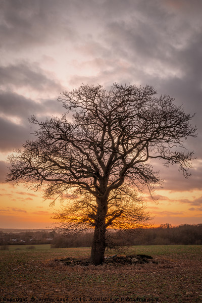 Enchanting Dusk Over Rural Kent Picture Board by Jeremy Sage