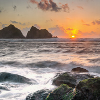 Buy canvas prints of Majestic Cornish Sunset by Jeremy Sage
