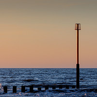 Buy canvas prints of Orange Sunrise over Kent Sea by Jeremy Sage