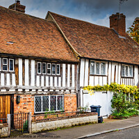 Buy canvas prints of Quaint Medieval Cottages in Smarden by Jeremy Sage