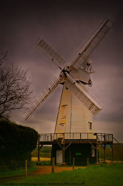 Majestic Kentish Windmill Picture Board by Jeremy Sage