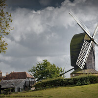 Buy canvas prints of Turret post mill by Jeremy Sage