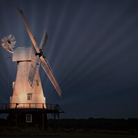 Buy canvas prints of Illuminated Kentish Smock Mill by Jeremy Sage