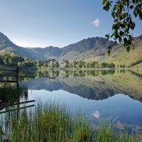Buy canvas prints of Fleetwith Pike and Haystacks, Buttermere by Martin Lawrence