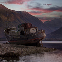 Buy canvas prints of Corpach Shipwreck by phil pace