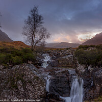 Buy canvas prints of Buachaille Etive Mòr Waterfall by phil pace