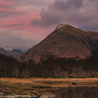 Buy canvas prints of Sunset in Glen Etive  by phil pace
