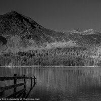 Buy canvas prints of Buttermere in Monochrome  by phil pace