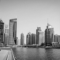 Buy canvas prints of Rising Towers in B&W by phil pace