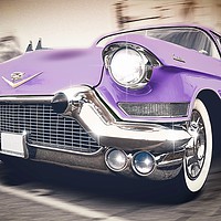 Buy canvas prints of Purple cadillac by phil pace