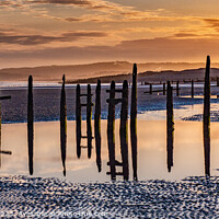 Buy canvas prints of Winchelsea beach sunset by Norman Ferguson