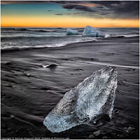 Buy canvas prints of Ice melt Diamond beach by Norman Ferguson