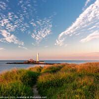 Buy canvas prints of St Mary's Lighthouse  by Darren Johnson