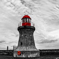 Buy canvas prints of South Shields Lighthouse HDR by Darren Johnson