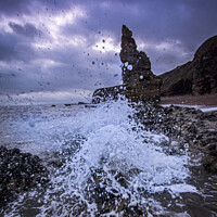 Buy canvas prints of Seaham Waves by Darren Johnson