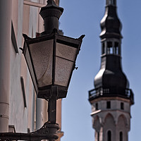 Buy canvas prints of Old Lantern In Tallinn by Jukka Heinovirta