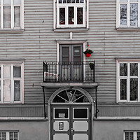 Buy canvas prints of Flower Pot Over Door Number Five by Jukka Heinovirta