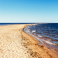 Buy canvas prints of Long Sandbank Leading to the Horizon by Jukka Heinovirta