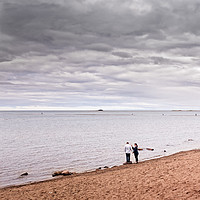 Buy canvas prints of Negotiations At The Beach by Jukka Heinovirta