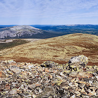 Buy canvas prints of Boulder On Top Of The Mountain by Jukka Heinovirta