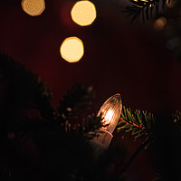 Buy canvas prints of Light In The Christmas Tree by Jukka Heinovirta