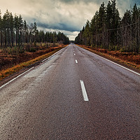 Buy canvas prints of Long Road To The Horizon by Jukka Heinovirta