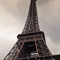 Buy canvas prints of Heavy Clouds Over Eiffel Tower by Jukka Heinovirta