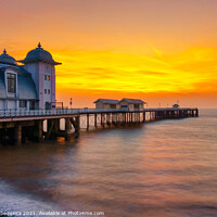 Buy canvas prints of Penarth Pier, Pebble Beach and Sunrise by Samuel Sequeira