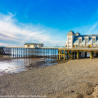 Buy canvas prints of Penarth Pier and Pebble Beach by Samuel Sequeira