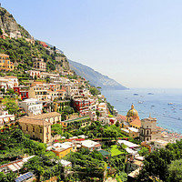 Buy canvas prints of Colorful Positano Town by Samuel Sequeira