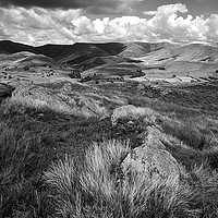Buy canvas prints of Howgills View Mono by Alex Johnson