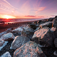 Buy canvas prints of Cleveleys Beach by Alex Johnson
