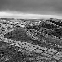 Buy canvas prints of Mam Tor and The Great Ridge by Alex Johnson
