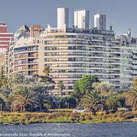 Buy canvas prints of Urban Coastal Scene, Montevideo Uruguay by Daniel Ferreira-Leite