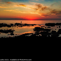 Buy canvas prints of Panoramic Sunset Coastal Scene, Montevideo Uruguay by Daniel Ferreira-Leite