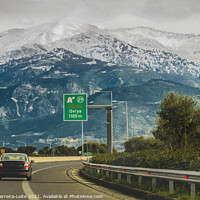 Buy canvas prints of Landscape Highway Scene, Patras, Greece by Daniel Ferreira-Leite