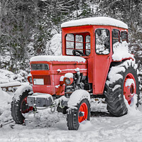 Buy canvas prints of Tractor Parked, Olympus Mount National Park, Greece by Daniel Ferreira-Leite