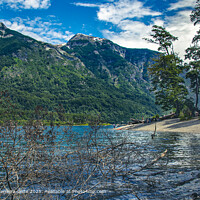 Andes Mountains Lake Landscape